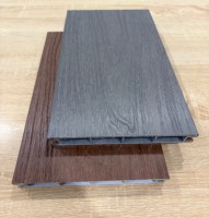 Planche de terrasse en aluminium à grain de bois, co-extrusion WPC, pour projets de villas et jardins extérieurs