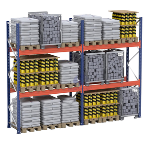 מערכות מדפים תעשייתיות מפלדה בהתאמה אישית, מדפי מחסן כבדים, 3 שכבות, מתכווננים, עם הגנה מפני קורוזיה - Product Image 1