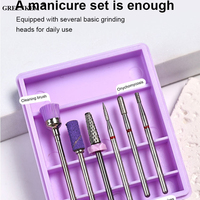 Kit de forets à ongles en acier au tungstène et diamant pour manucure et pédicure – Outils pour retirer, polir et façonner les ongles