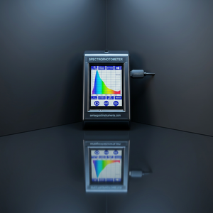 Spectrophotomètre SENSEGOOD, colorimètre portable, alimenté par USB, corps en plastique noir avec écran d'affichage et accessoires - Product Image 2