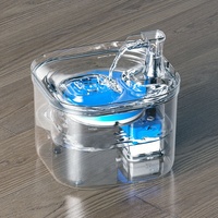 Nouveau animal de compagnie fontaine à boire carré Transparent chat abreuvoir Circulation automatique Intelligent température constante chat fournitures