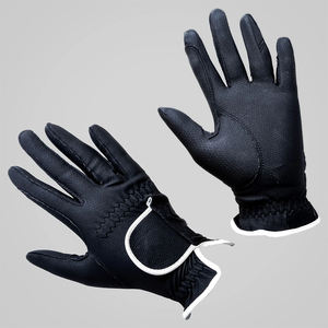 Gants d'équitation en cuir de haute qualité, design tendance, personnalisables OEM, en cuir véritable, pour l'équitation - Product Image 1