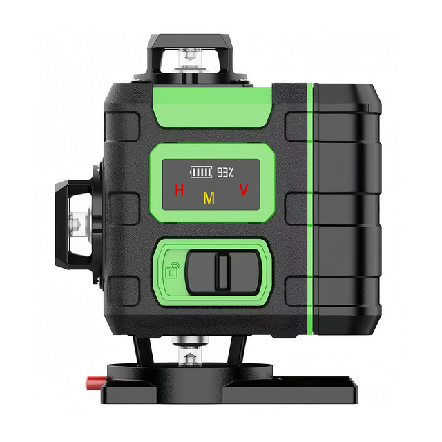 4D Green Beam Laser Level 360 Degree Cross Line Self Leveling Lasers With Rechargeable Battery