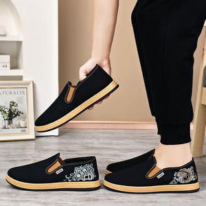 B-LD848 hommes sportif toile à la mode chaussures de Fitness motif personnalisé chaussures en tissu brodé pour le printemps nouveau Style de marche - Product Image 2