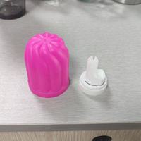 Bouteille en aluminium liquide de 500 ml en forme de fleur de 53 mm avec bouchon doseur et pulvérisateur, qualité alimentaire, marque Hanmo, pour eau de Javel et cosmétiques