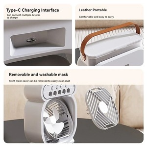 Ventilador <span class=keywords><strong>3</strong></span> <span class=keywords><strong>en</strong></span> <span class=keywords><strong>1</strong></span> con <span class=keywords><strong>Aire</strong></span> <span class=keywords><strong>Acondicionado</strong></span>, Mini Enfriador de <span class=keywords><strong>Aire</strong></span> Doméstico, Luz Nocturna LED, Humidificador Portátil, Ventilador con Ajuste de <span class=keywords><strong>Aire</strong></span> para Oficina y Hogar - Product Image 2