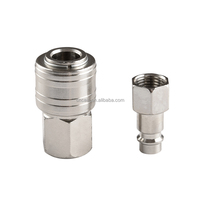 Raccord rapide pneumatique de type allemand en acier au carbone série Euro G1/4 BSPP pour tuyau d'air