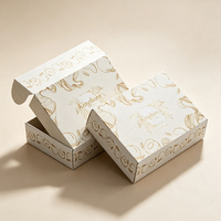 Boîte d'expédition personnalisée en carton ondulé blanc avec logo, pliable, de luxe, pour emballage de vêtements en gros