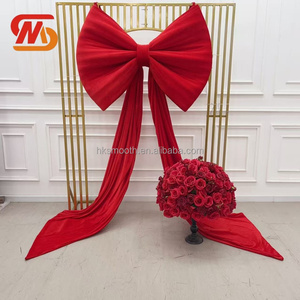 SMOOTH Elegant Brown Velvet Giant Bow Decorative <b>Prop</b> for <b>Wedding</b> Centerpieces and Table Decorations - Product Image 3