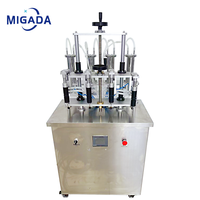 Pompe péristaltique semi-automatique à quatre buses de pulvérisation, machine de remplissage sous vide pour parfums et cosmétiques