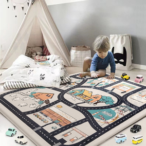 Thảm Trẻ Em Chống Trượt Cho Khu Vực Trò Chơi Học Tập Giáo Dục Giao Thông Thành Phố Đồ Chơi Đường Phố Thảm Cho Phòng Ngủ Trẻ Em Lớp Học - Product Image 5