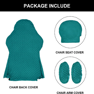 Housse de fauteuil de jeu antidérapante et lavable, couleur personnalisée, taille universelle, facile à installer, extensible, en spandex/polyester uni - Product Image 3