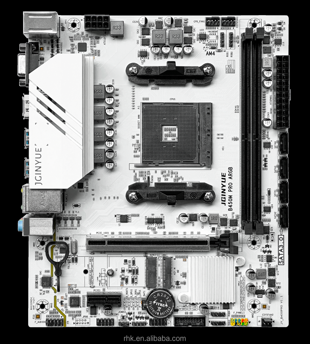 JGINYUE B450M PRO ARGB Motherboard - AMD Ryzen Compatible