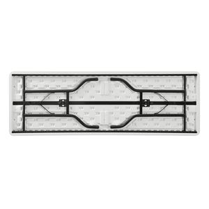 Table pliante d'extérieur avec pieds en acier, en plastique HDPE blanc, pour pique-nique, jardin, événements, <span class=keywords><strong>camping</strong></span> - Product Image 4