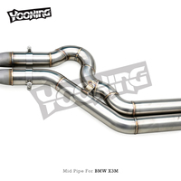 Tuyau d'échappement intermédiaire en acier inoxydable de course automobile à longueur égale avec tuyau en Z pour BMW X3M/X4M F97/F98 3.0T 2019-2023