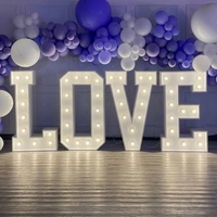 Nouvel Arrivage Enseigne LED Oh BABY 3ft 4ft 5ft Lettres Lumineuses 3D en Acier Inoxydable pour Événements, Mariages et Fêtes