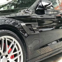 Couvre-aération de pare-chocs en fibre de carbone pour Mercedes Benz Classe C W205 C63 C200 Style Brabus, garniture d'admission d'air, accessoires de tuning automobile