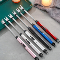 Briquet Électrique Rechargeable en Gros pour Cuisine, Briquet à Arc USB Coupe-Vent pour Bougies et Barbecue, Personnalisable avec Logo