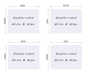 Nhà máy tùy chỉnh in mini Double Sided trường bảng trắng trẻ em viết khô xóa lapboard với Markers và tẩy - Product Image 3