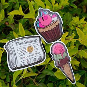 Adesivos de Resina Epóxi 3D com Design Encantador para Capas de Celular, Atacado de Adesivos Decorativos 3D em Cúpula de Resina Epóxi Fofos para Copos - Product Image 2