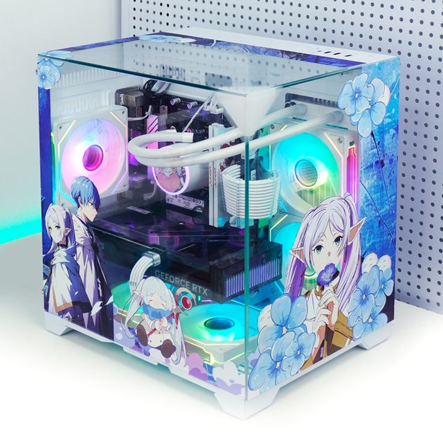 Desktop Mid Tower Gaming Computer Case with Power Supply, Support Mini-ITX & MicroATX Motherboards OME NPC