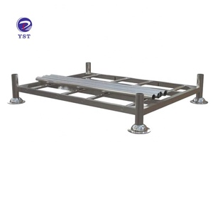 Estante de tubos galvanizados de metal apilable desmontable para manejo de materiales - Product Image 2