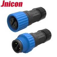 Conector eléctrico a prueba de agua, divisor de Cable de 2 pines Y 3 pines, fijación de tornillo resistente al agua, conector tipo F