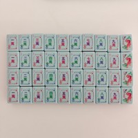 OMHJGO Set Ubin Mahjong Amerika Elegan Warna Jelly Pink Mutiara 160pcs Akrilik 3 Lapis Mahj untuk Permainan Catur Perjalanan Ubin Mah Jongg