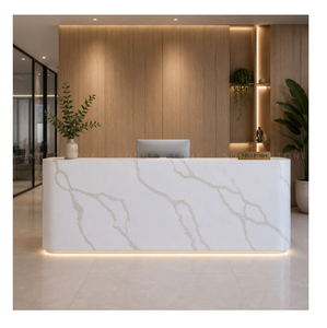 <b>Large</b> Format Calacatta Bali Marble Natural <b>Stone</b> Dramatic Veining for Open Interior Spaces Stunning Focal Point Wall Decor - Product Image 1