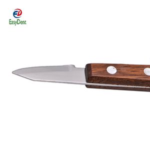 Dentale spatola Gesso manico in legno coltello di metallo spatola gesso lama di miscelazione Gesso Coltelli e Gesso Spatole per Laboratorio Dentale - Product Image 5