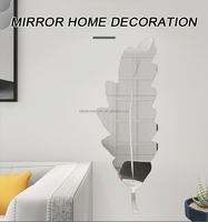 FABULEUX miroir en argent personnalisé de 3mm feuille acrylique décoration murale des fabricants de miroir en plastique coupé d'épaisseur régulière