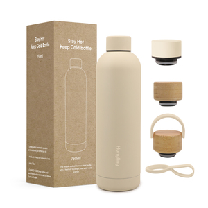 Hong Ling18/8 bouteilles à boire sous vide en acier inoxydable flacons isolés à double paroi bouteille thermique avec sangle portable - Product Image 1