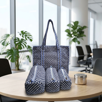 Sac en coton matelassé de style vintage à imprimé floral, écologique, réutilisable, durable, avec poignée souple, fermeture éclair, léger et facile à transporter