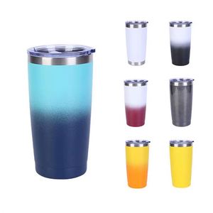 Gobelet isotherme <span class=keywords><strong>à</strong></span> double paroi en acier inoxydable ombré de 20 oz pour le café, idéal pour les voyages et la rentrée scolaire (vente en gros) - Product Image 3