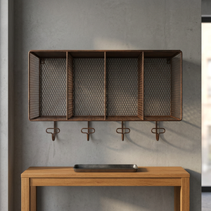 Corner Storage Metal <b>Mounted</b> <b>Wall</b> <b>Shelf</b> With Black Powder Corner Storage Metal <b>Mounted</b> <b>Wall</b> <b>Shelf</b> With Black Powder - I H C - Product Image 3