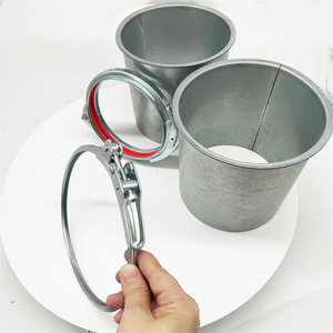 100mm nhanh chóng phù hợp với ống mạ kẽm kẹp đòn bẩy khóa phát hành kẹp kim loại vòng mỏng cho ống dẫn tròn trong bộ sưu tập bụi - Product Image 3