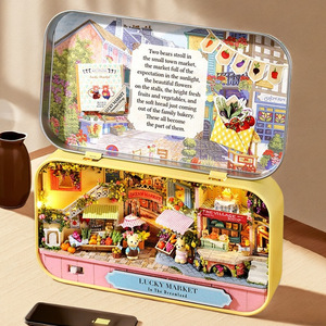 Boîte de théâtre en bois à assembler soi-même, modèle créatif, jouet pour filles de 4 à 6 ans, cadeau d'anniversaire - Product Image 6
