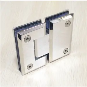 Stainless Steel Closer Heavy Duty Clip Clamp Adjustable Screen Pivot Bathroom Glass Door Shower Hinge