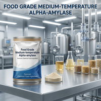 Food Grade Medium Temperature Alpha Amylase Powder CAS 9000-90-2 Starch Saccharification Enzyme for Brewing
