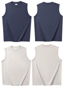 Chaleco sin Mangas Unisex Personalizado, Tejido Sólido <span class=keywords><strong>de</strong></span> 220g, Sensación Fresca, Secado Rápido, Antibacteriano, Protección Solar, Transpirable, Informal - Product Image 4