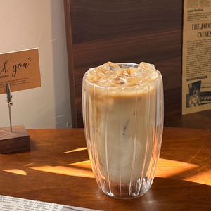 Taza de Café Moderna de Doble Pared, con Diseño Acanalado, de Vidrio Borosilicato de Alta Calidad, Ecológica, Marca <span class=keywords><strong>GG</strong></span>, Modelo 260370 - Product Image 4