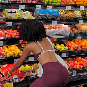 Ensemble de <span class=keywords><strong>yoga</strong></span> deux pièces côtelé doux pour femme : soutien-gorge de <span class=keywords><strong>yoga</strong></span> à biais contrastant et pantalon évasé taille haute, tenue de sport ajustée - Product Image 5