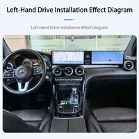 Lecteur DVD de voiture à double écran incurvé, navigation multimédia Android pour voiture, universel