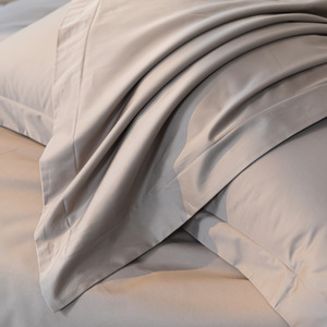 Set di Biancheria da Letto di Lusso in Cotone Egiziano Pima 100% 140S 400TC, Copripiumino Morbido e Liscio, Misura Queen Personalizzabile - Product Image 4