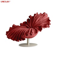 Fauteuil de salon ultramince et moderne, mobilier de style italien, avec base en métal, facile à transporter, pivotant, livraison gratuite