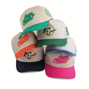 Gorra de Béisbol Personalizada de Fábrica, 5 Paneles, Unisex, Bordada, de Tela de Algodón, Talla Ajustable, Visera Curva de Dos Tonos - Product Image 1