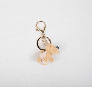 Adorable porte-clés amigurumi en peluche tricotée, chien <span class=keywords><strong>chiot</strong></span> en fil crocheté, pendentif pour sac à dos, sac à main, porte-clés animal charmant - Product Image 6