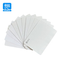 Maßgefertigte Hochwertige 13,56 MHz UV-Druck Inkjet-Bedruckbare F08 Chip NFC 213 215 216 Chip Matte Weiße Blanko PVC Plastik NFC-Karte