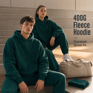 Sweat à capuche unisexe épais avec doublure polaire, logo personnalisé, coupe ample, en mélange de coton lourd, taille américaine - Product Image 1