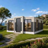 Casa Container Espandibile Prefabbricata con Pannelli Bianchi e Struttura in Acciaio per Ufficio in Cantiere e Alloggi Temporanei